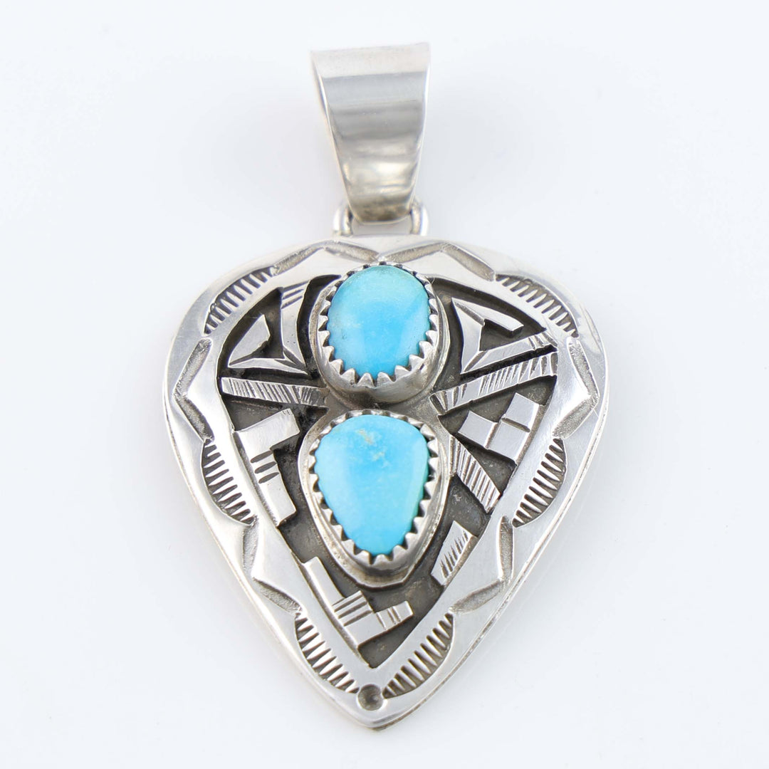 Navajo Blue Bird Turquoise Pendant