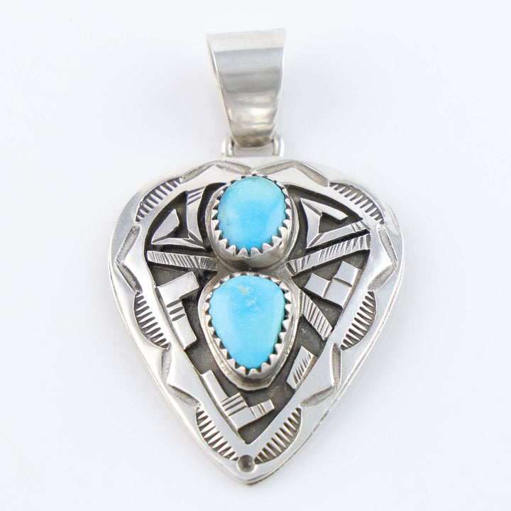 Navajo Blue Bird Turquoise Pendant