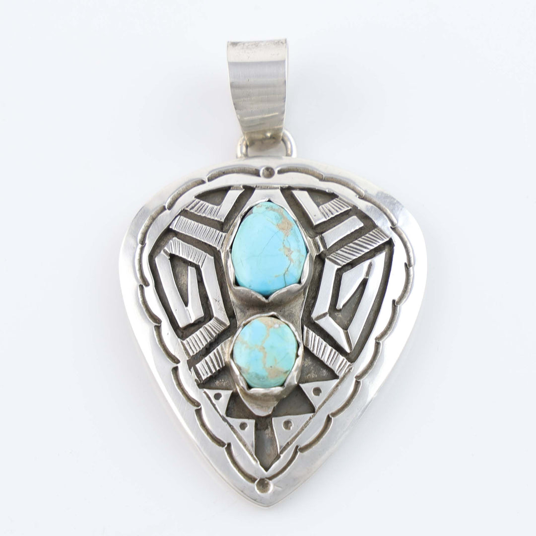 Navajo Blue Bird Turquoise Pendant
