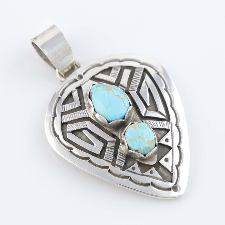 Navajo Blue Bird Turquoise Pendant