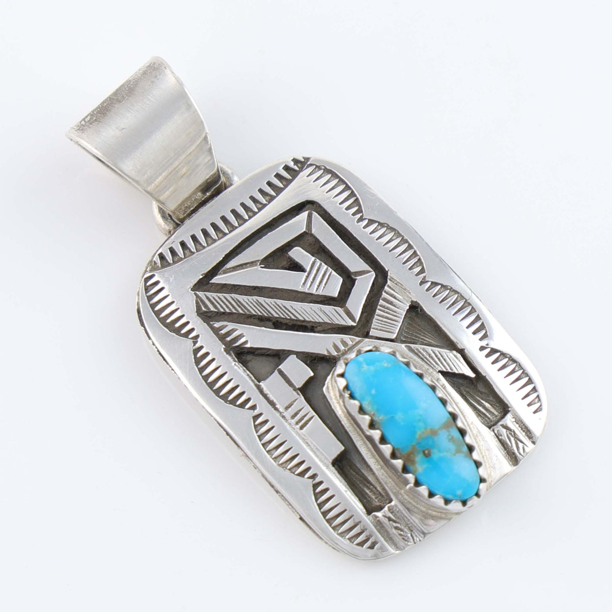 Navajo Royston Turquoise Pendant by Peter Nelson