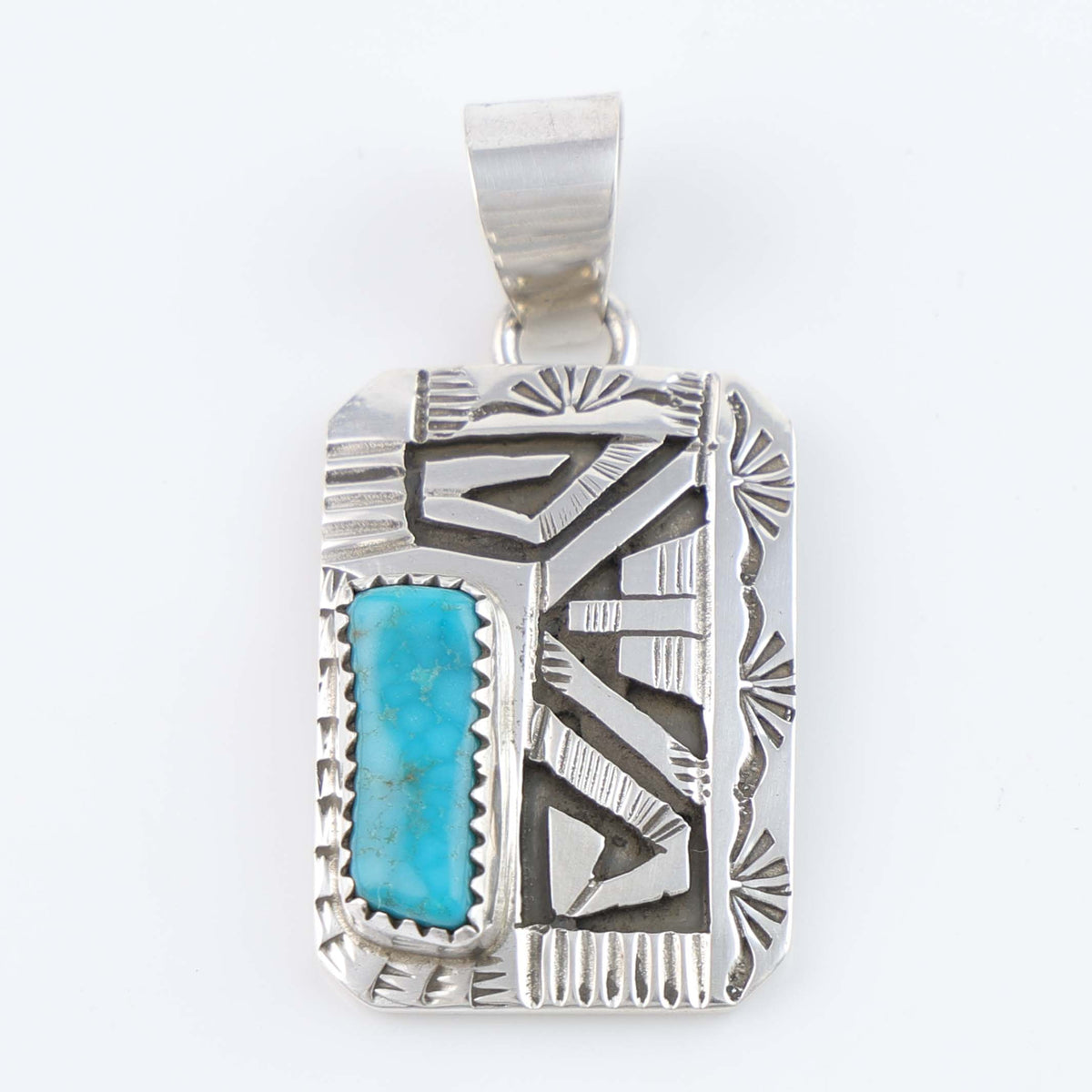 Navajo Royston Turquoise Pendant by Peter Nelson