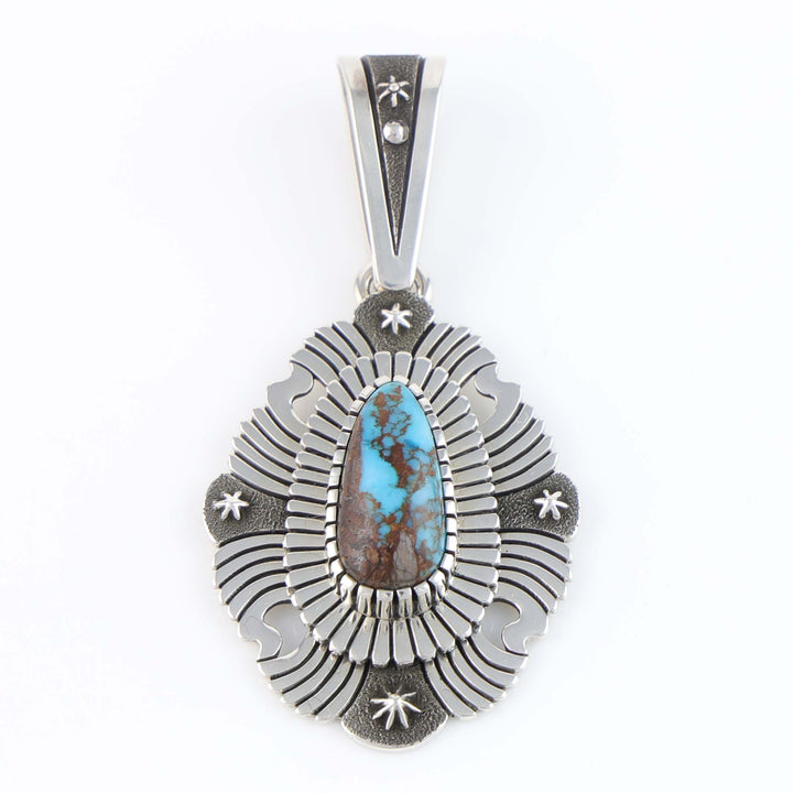 Navajo Bisbee Turquoise Pendant
