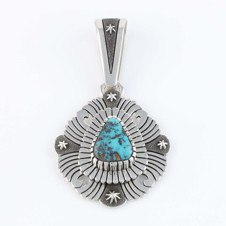 Navajo Candelaria Turquoise Pendant