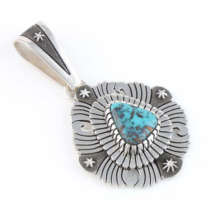 Navajo Candelaria Turquoise Pendant