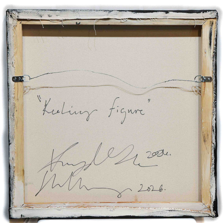 “Kneeling Figures” Painting