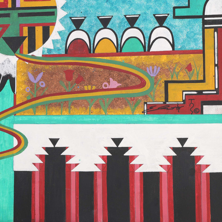 “Hopi Life” Mural-Style Painting
