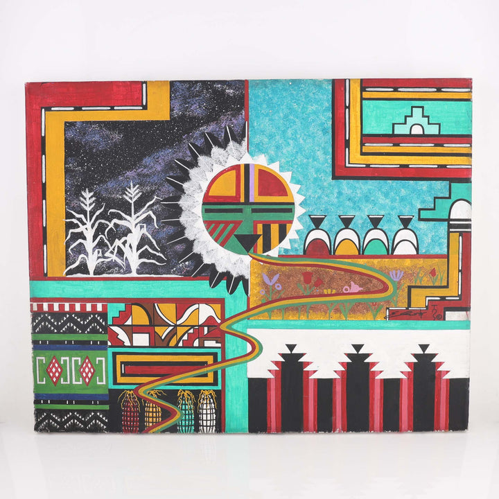 “Hopi Life” Mural-Style Painting