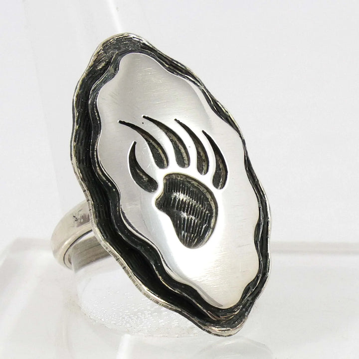 1980s Bear Paw Ring