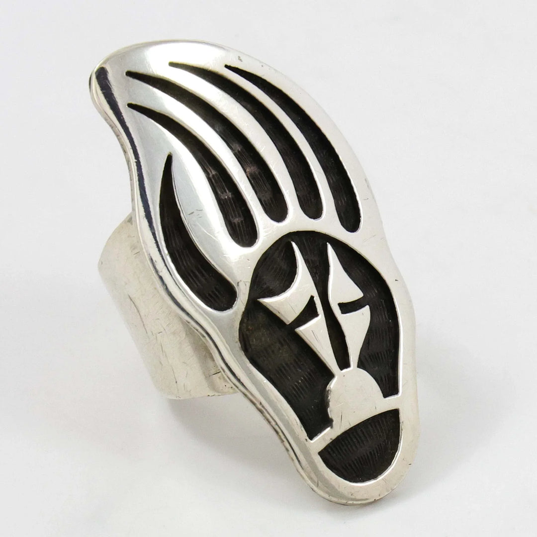 1980s Bear Paw Ring