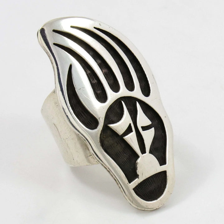 1980s Bear Paw Ring