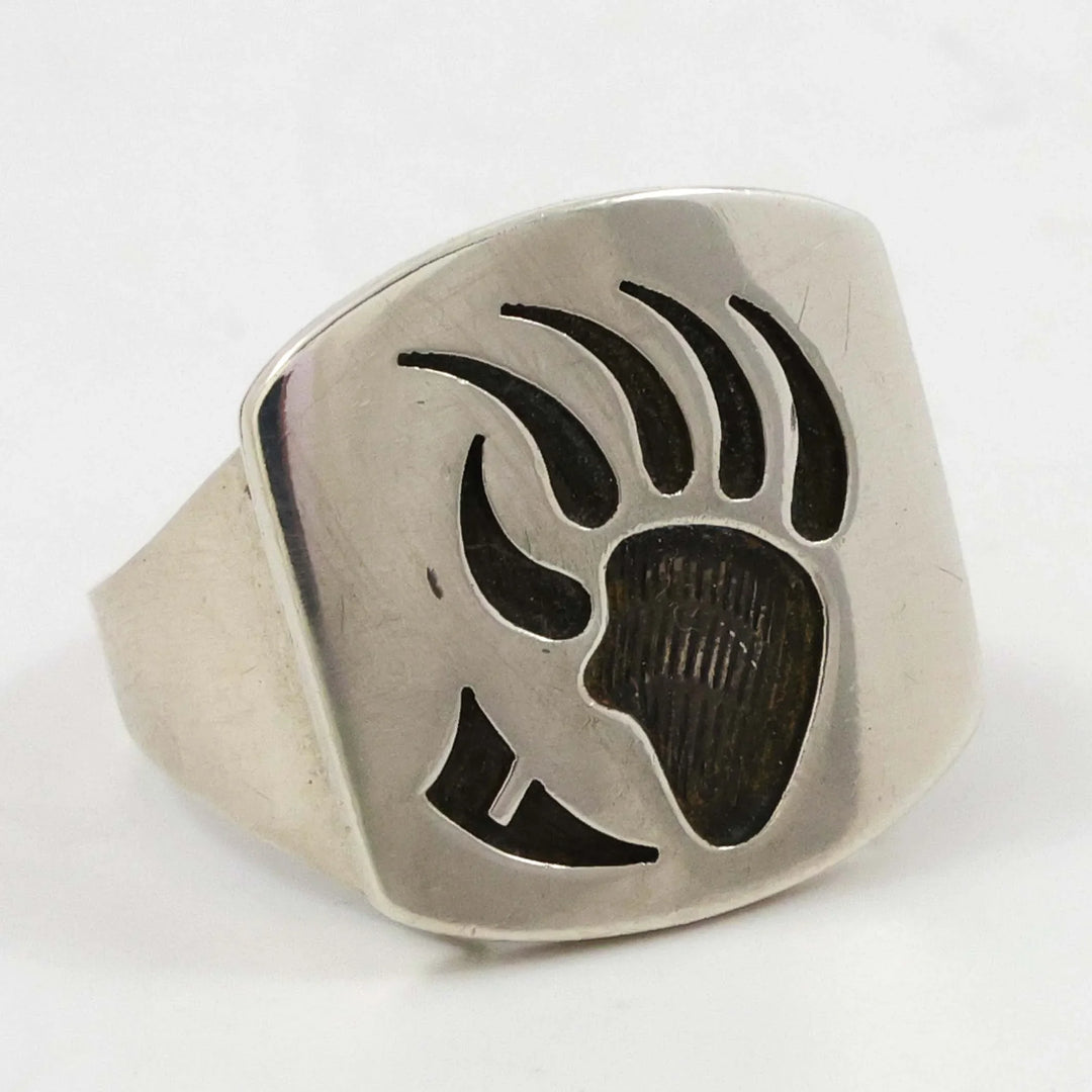 1980s Bear Paw Ring