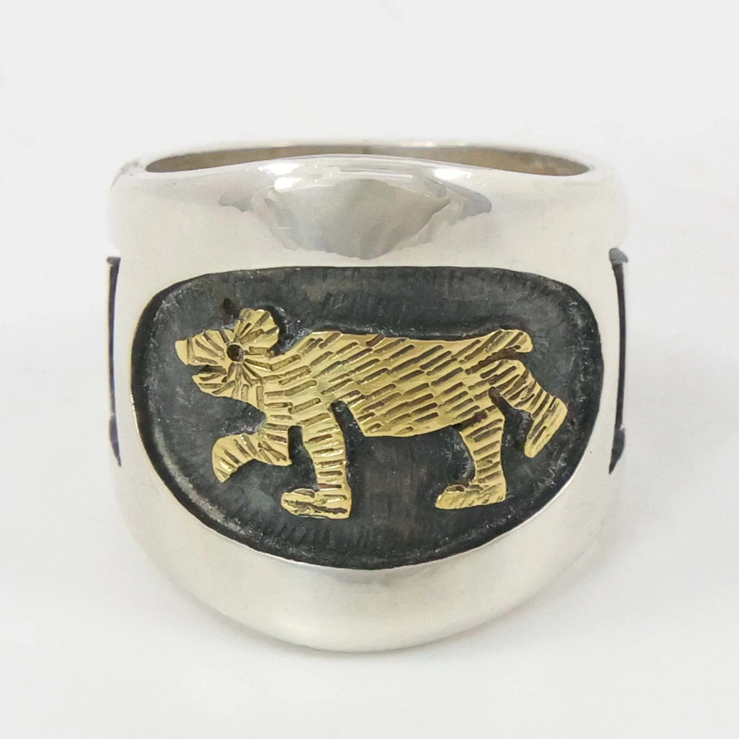 Gold on Silver Ring