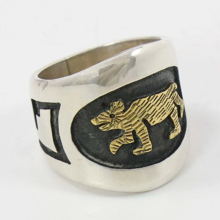 Gold on Silver Ring