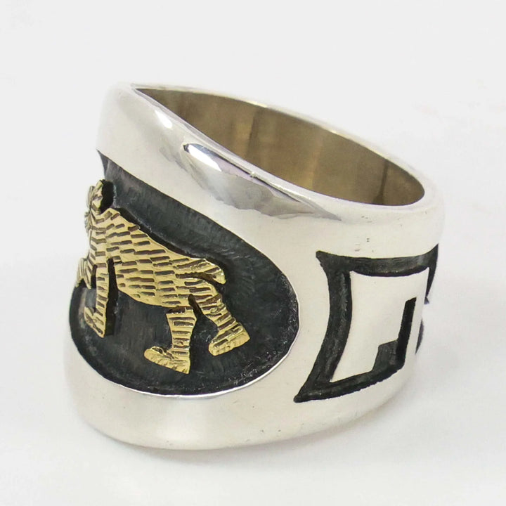 Gold on Silver Ring
