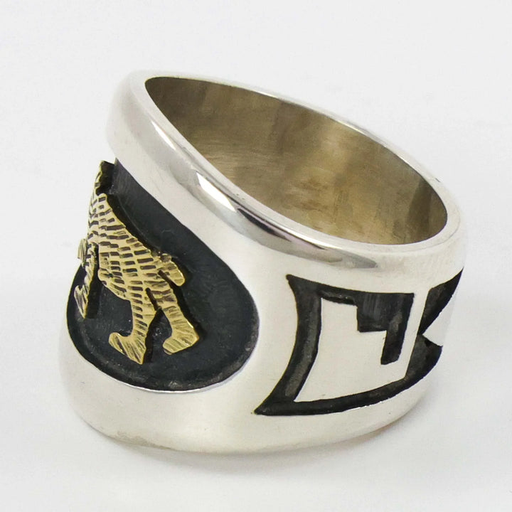 Gold on Silver Ring