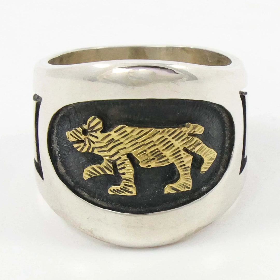 Gold on Silver Ring