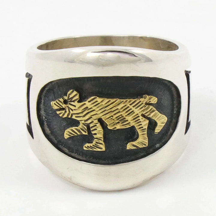 Gold on Silver Ring