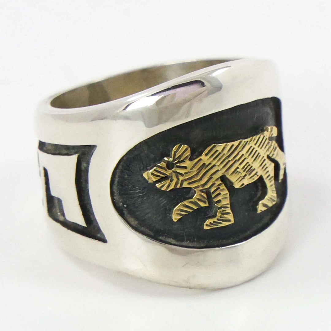 Gold on Silver Ring
