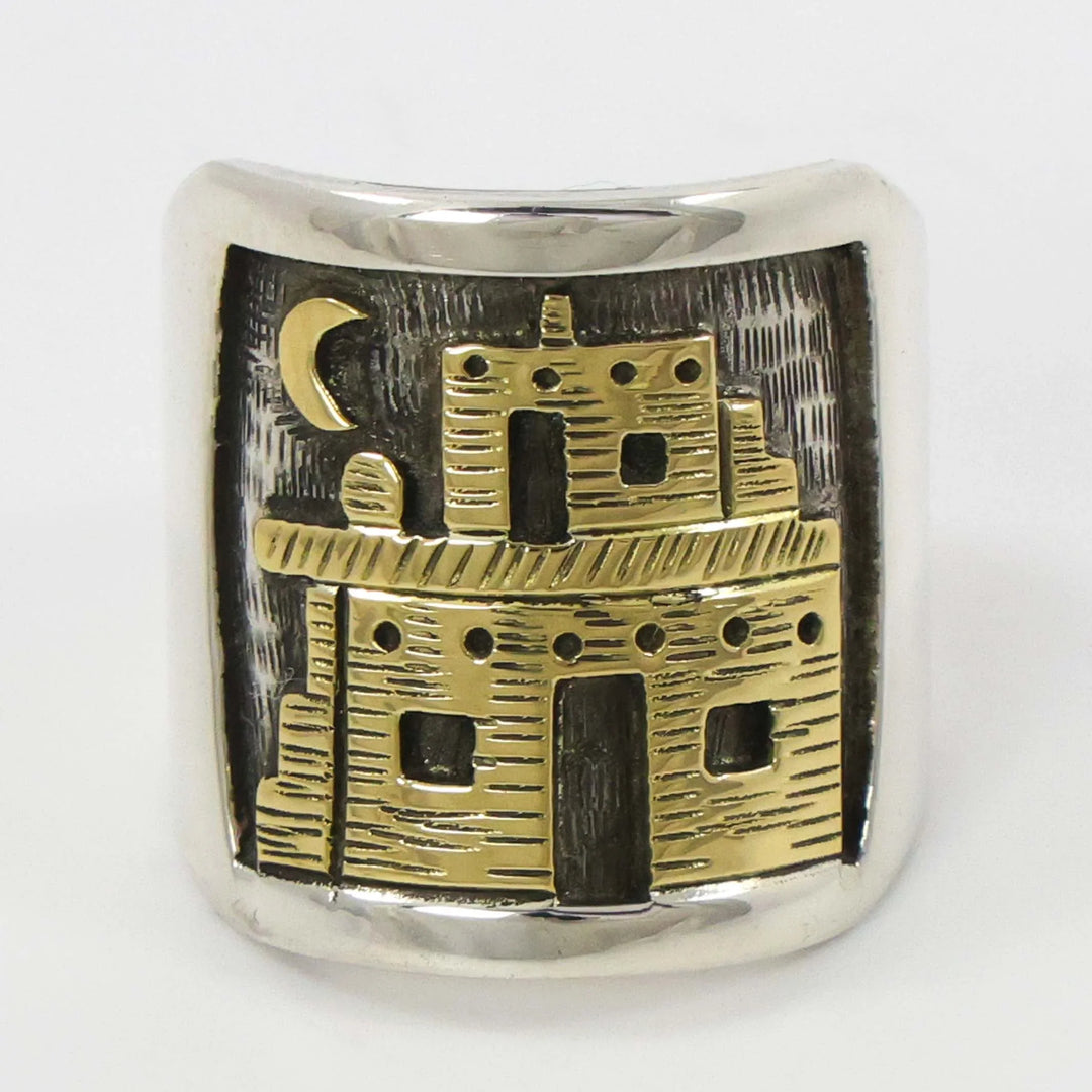 Gold on Silver Ring