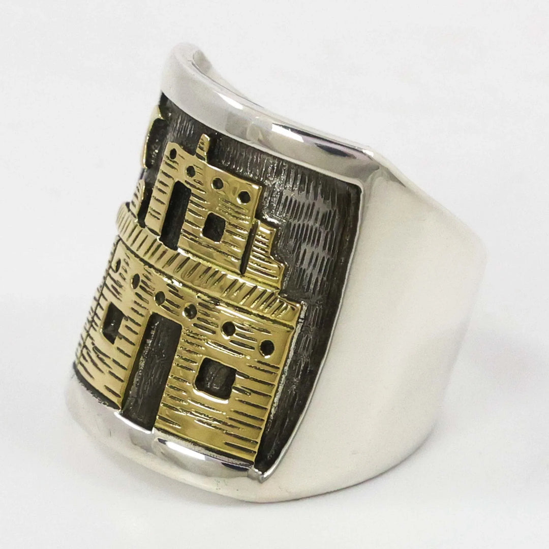 Gold on Silver Ring