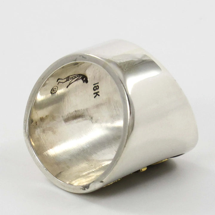 Gold on Silver Ring
