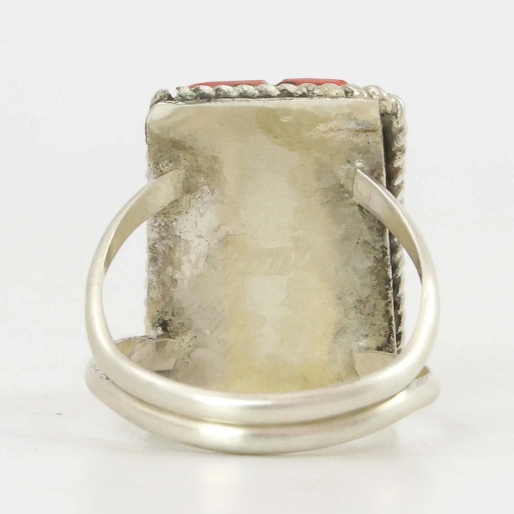 Coral Inlay Ring