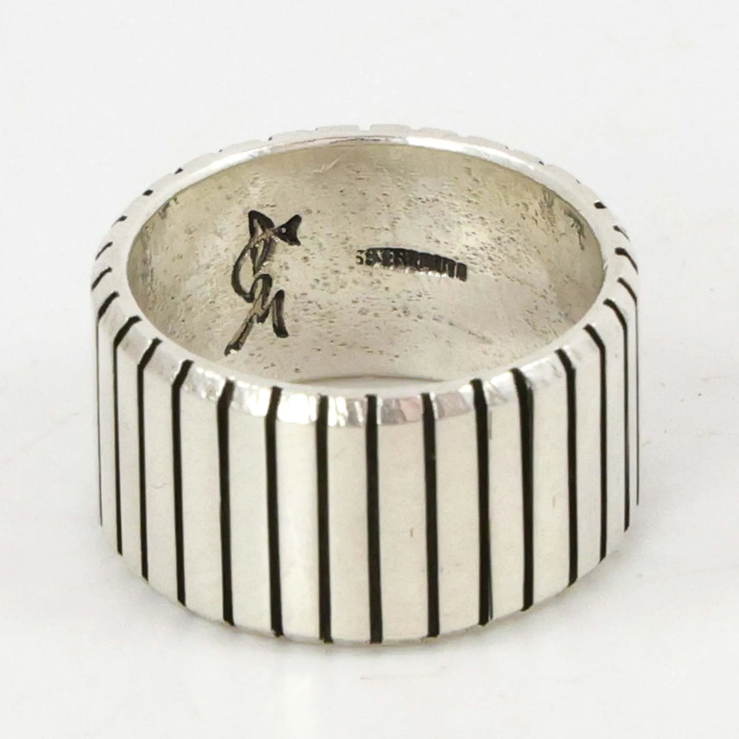 Stamped Silver Ring