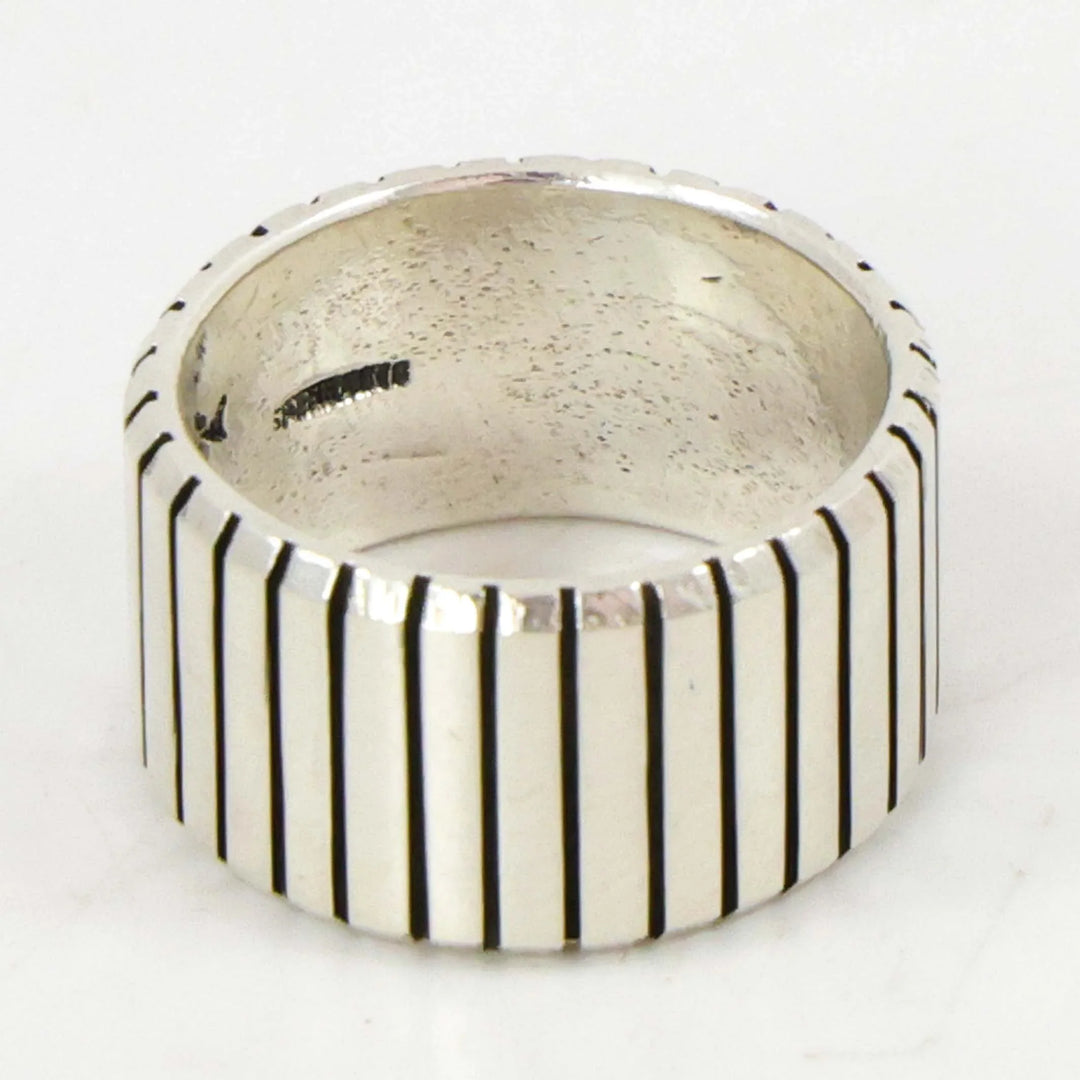 Stamped Silver Ring