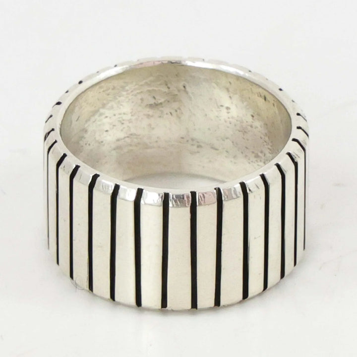 Stamped Silver Ring