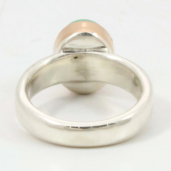 Chrysoprase and Gold Ring