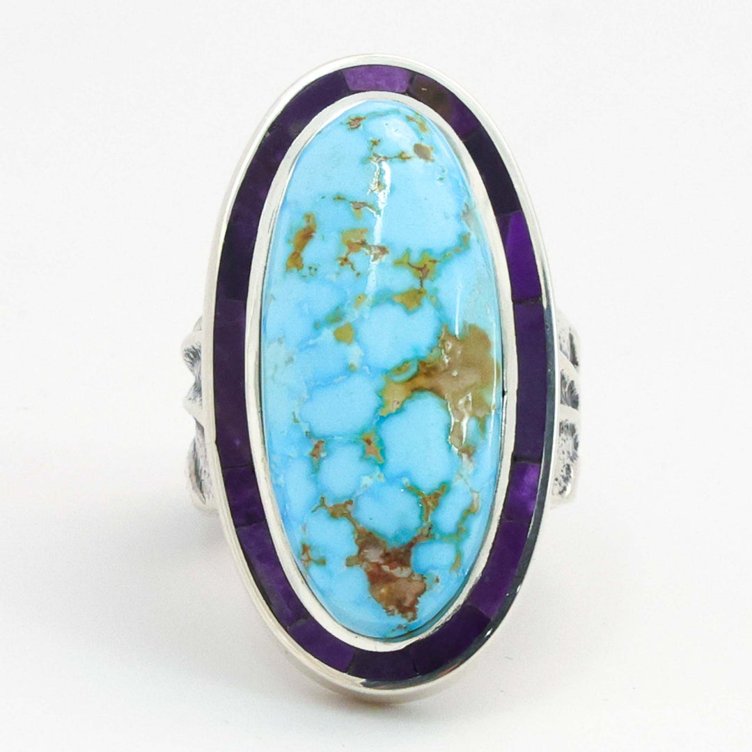 Turquoise and Sugilite Ring