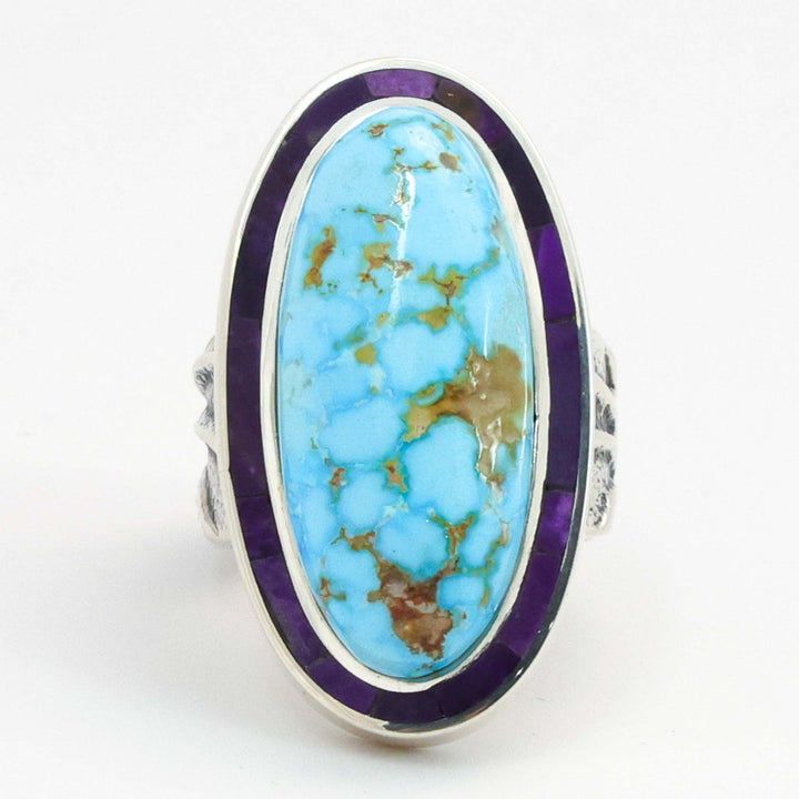 Turquoise and Sugilite Ring