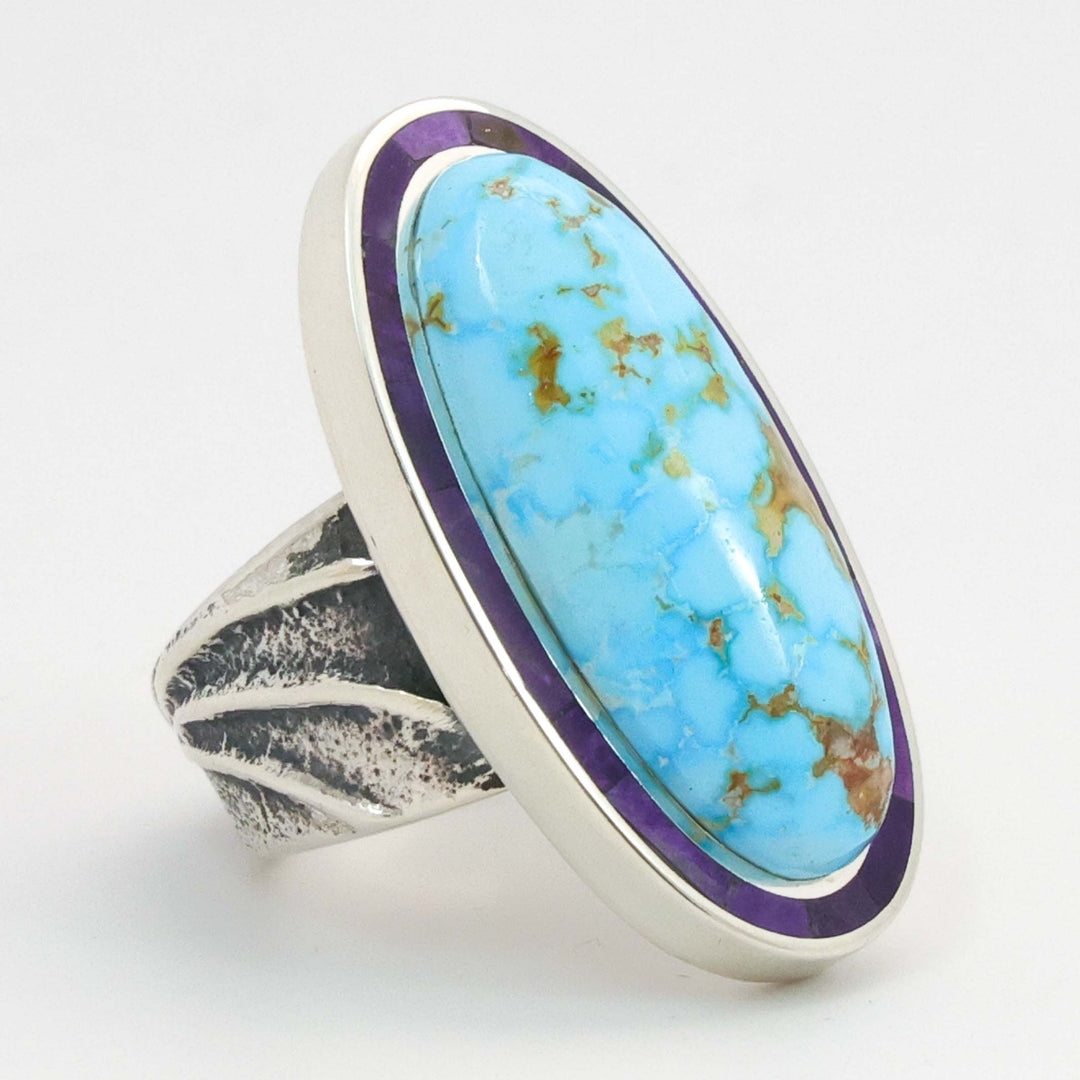 Turquoise and Sugilite Ring