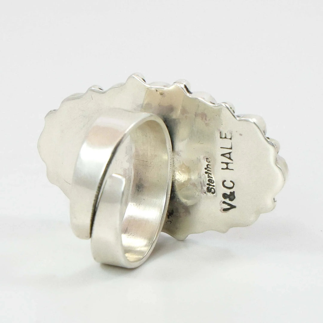 Turquoise and Coral Ring