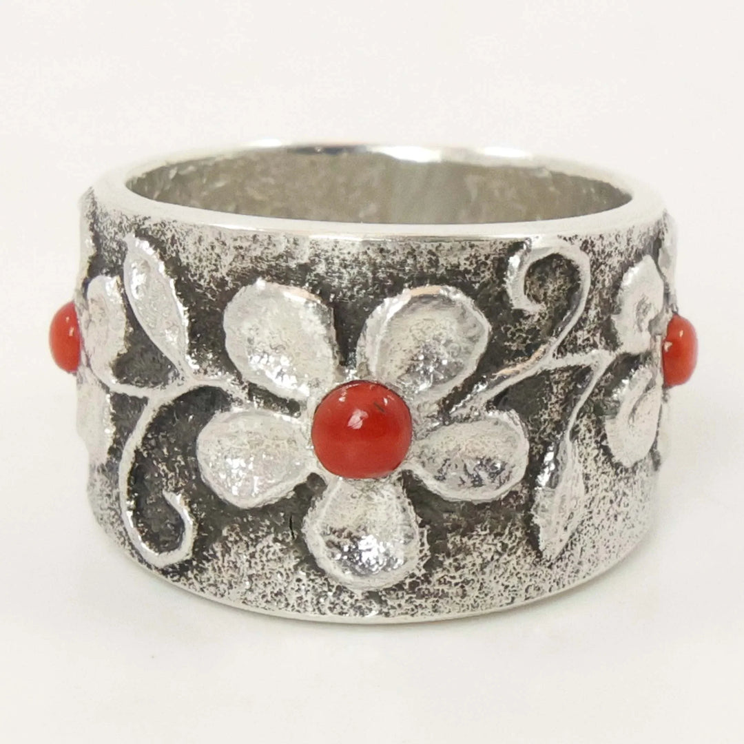 Coral Flower Ring