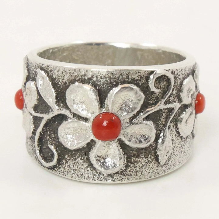 Coral Flower Ring