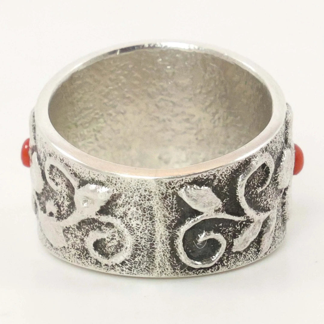 Coral Flower Ring