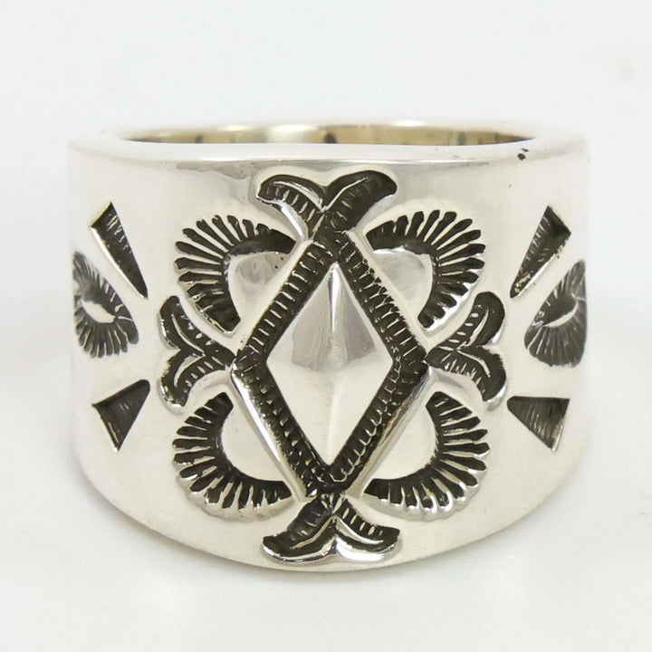 Stamped Silver Ring