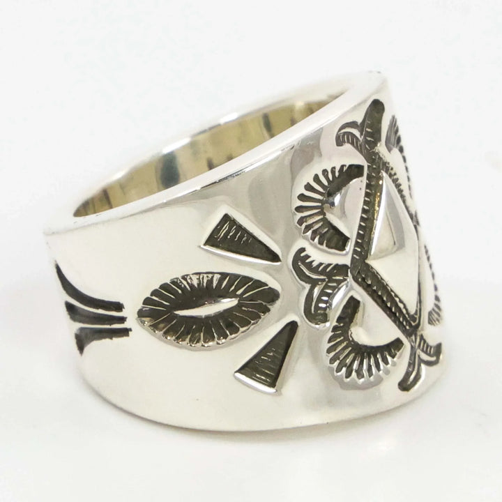 Stamped Silver Ring