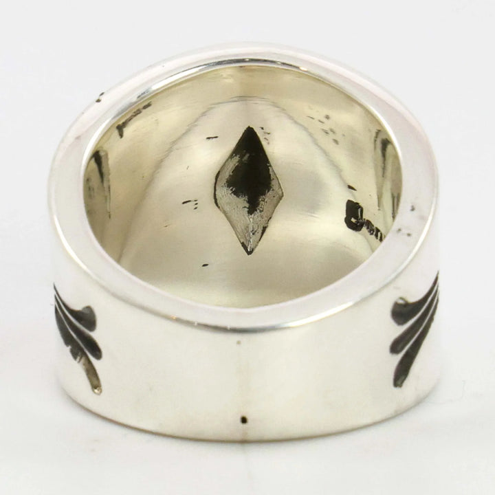Stamped Silver Ring