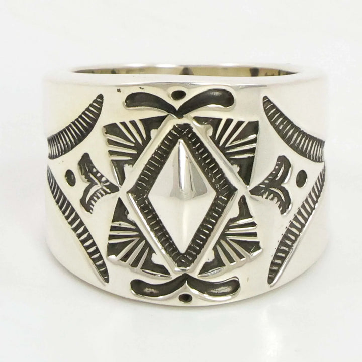 Stamped Silver Ring