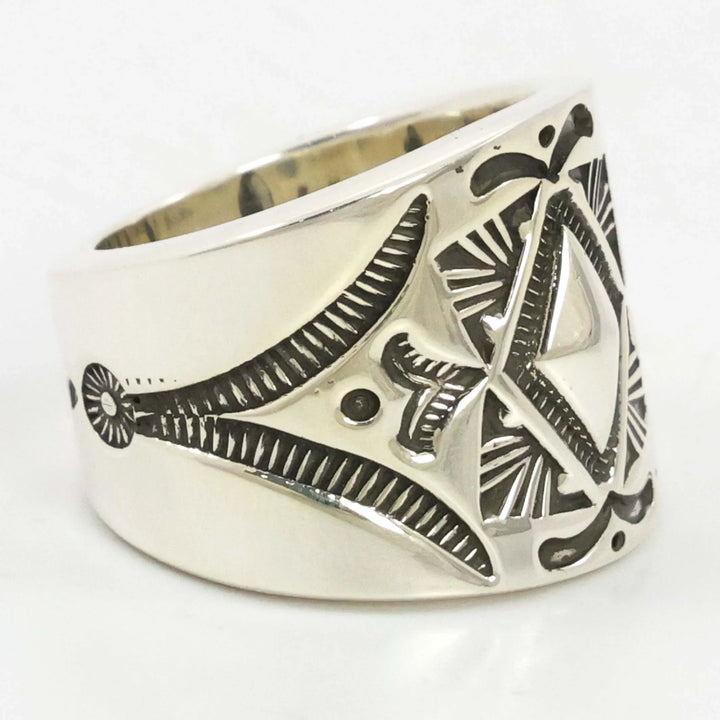 Stamped Silver Ring
