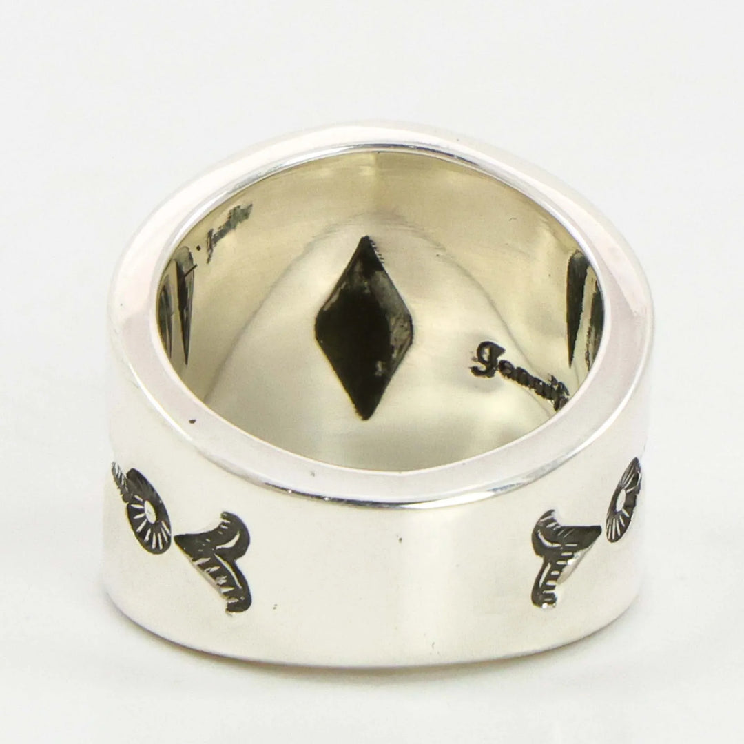 Stamped Silver Ring