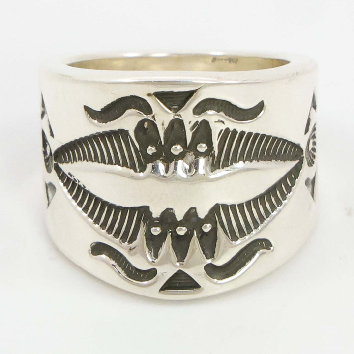 Stamped Silver Ring