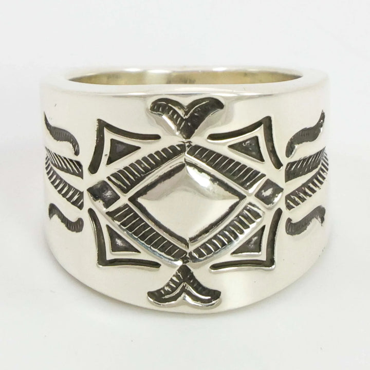 Stamped Silver Ring
