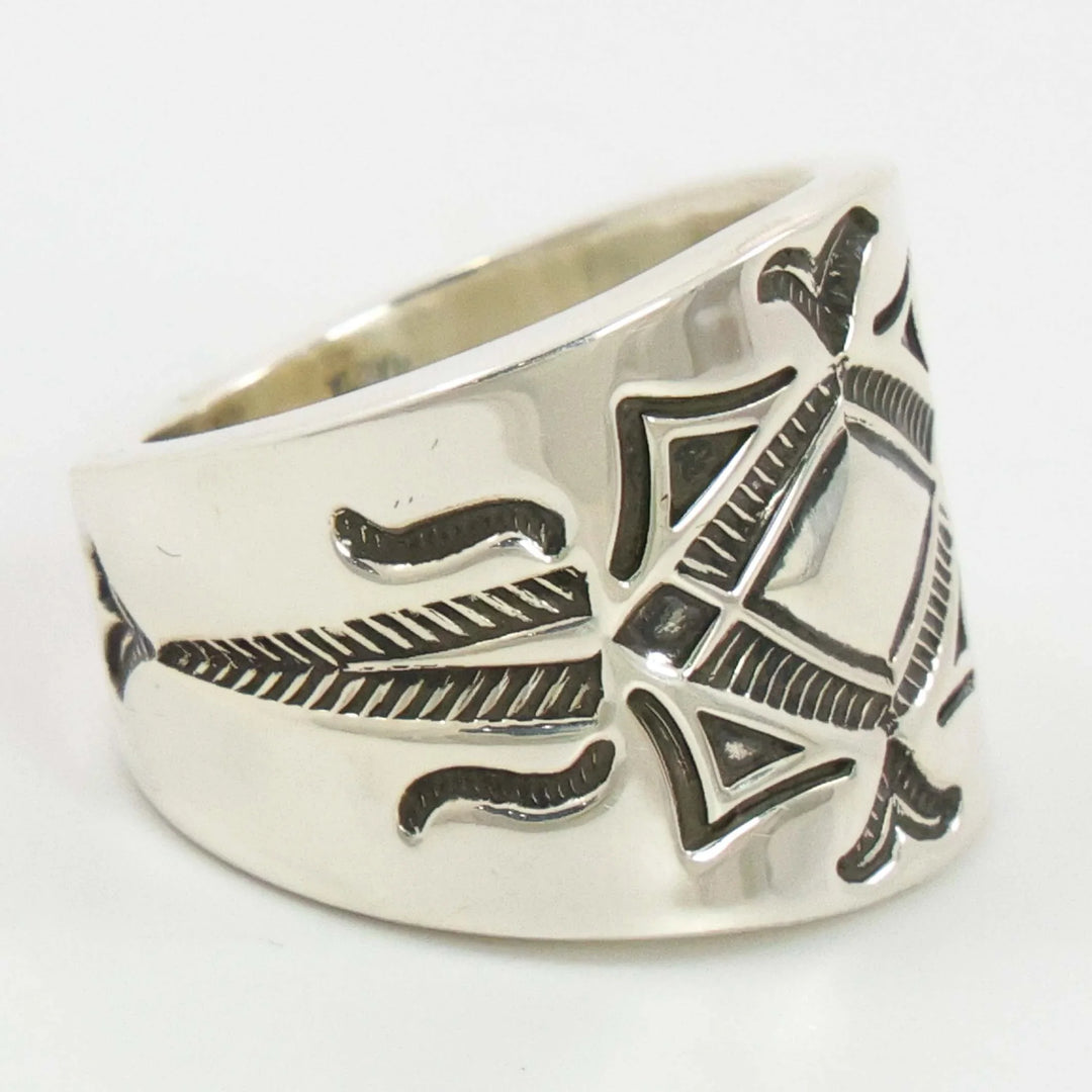 Stamped Silver Ring