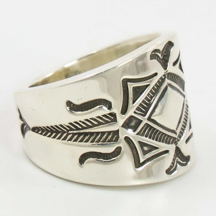 Stamped Silver Ring