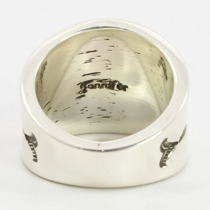 Stamped Silver Ring
