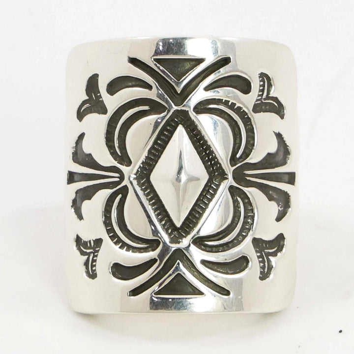 Stamped Silver Ring